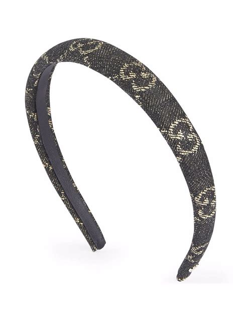 gucci denim headband.